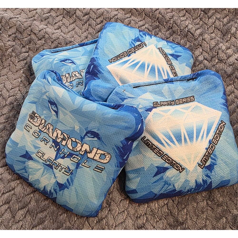 Set of 4 Diamond Competition Clarity Series Limited Double Sided Cornhole Bags - Picture 6 of 6